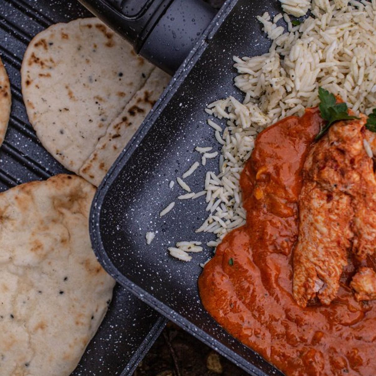 RidgeMonkey Connect Pan & Griddle XXL Granite Edition - Imagen 10