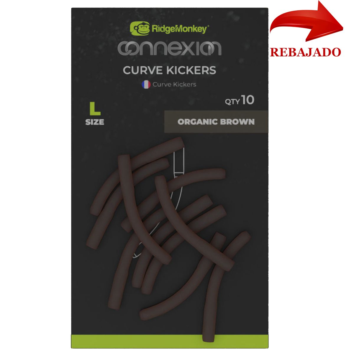 RidgeMonkey Connexion Curve Kickers Large Organic Brown - Imagen 4