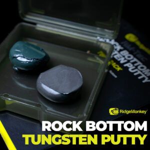 La RidgeMonkey Connexion Rock Bottom Tungsten Putty Camo Duo es una masilla de tungsteno de alta densidad diseñada para pescadores de carpfishing.
