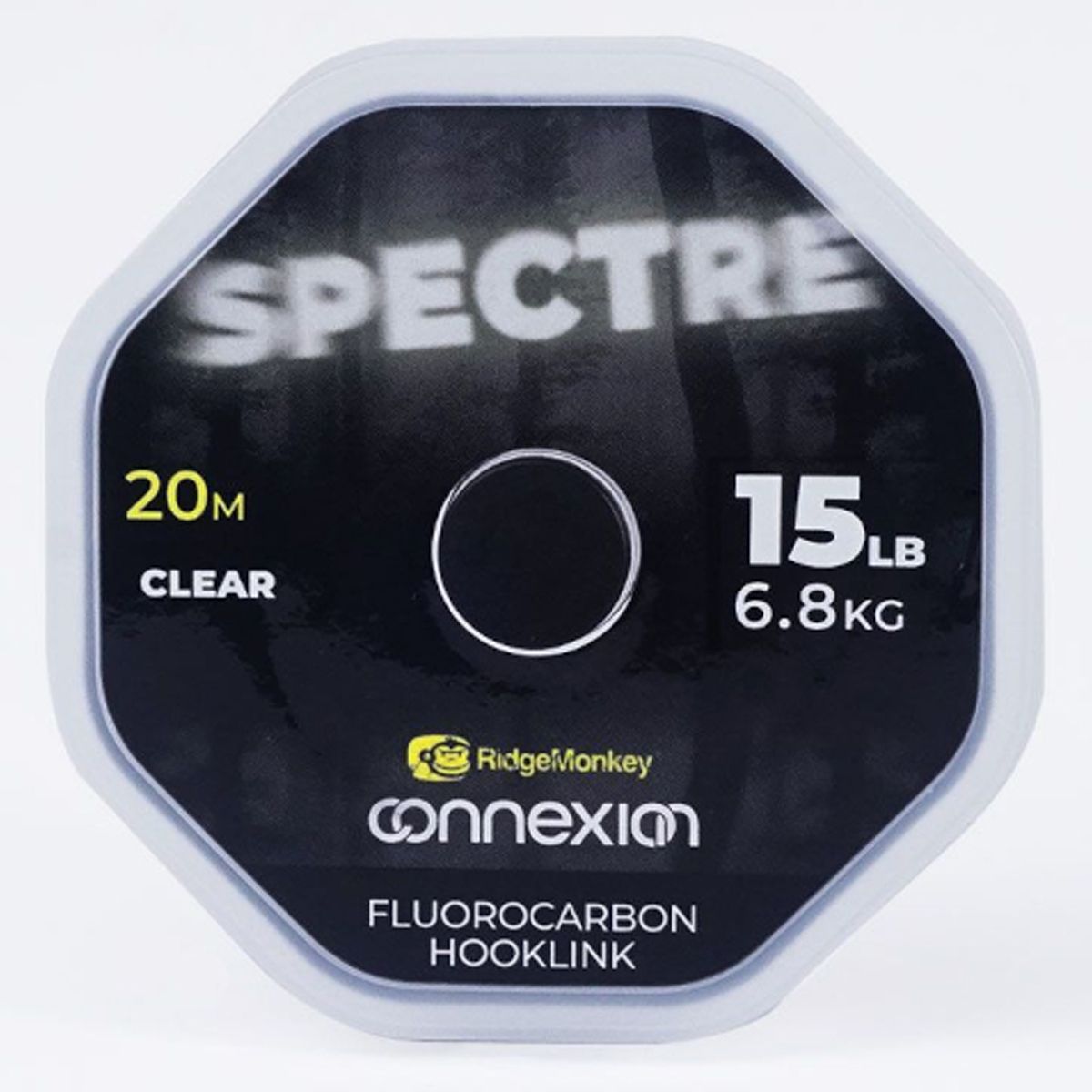 RidgeMonkey Connexion Spectre Fluorocarbono 20lb te permite crear montajes altamente técnicos prácticamente invisibles bajo el agua.