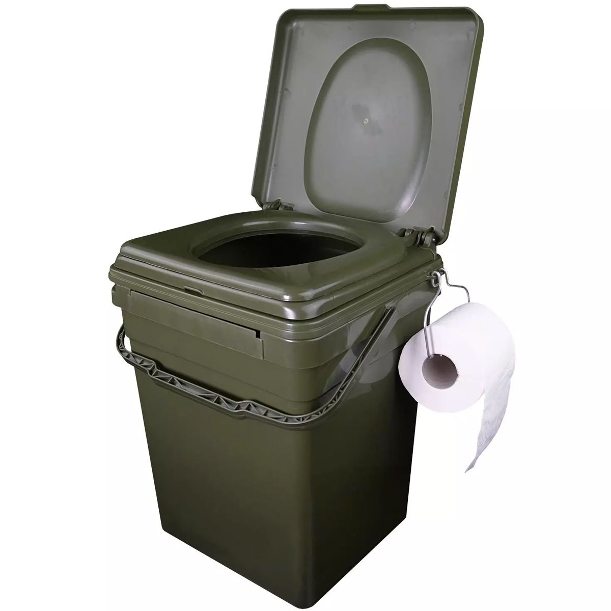 RidgeMonkey Asiento WC Cozee Toilet Seat sustituye la tapa del sistema modular de cubos XL por un práctico soportecon forma de taza WC.