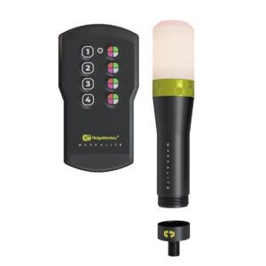 RidgeMonkey Marcador MarkaLite Kit es la solución definitiva para marcar tus zonas de pesca de forma visible y precisa, tanto de día como de noche.