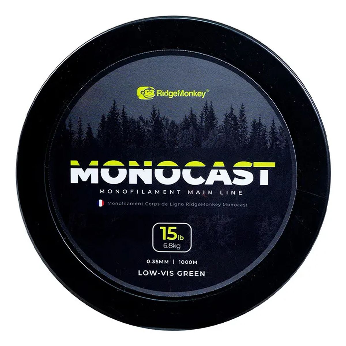 El RidgeMonkey MonoCast Mono Green 15lb 0.35mm es una línea monofilamento premium diseñada para pescadores que buscan resistencia extrema.