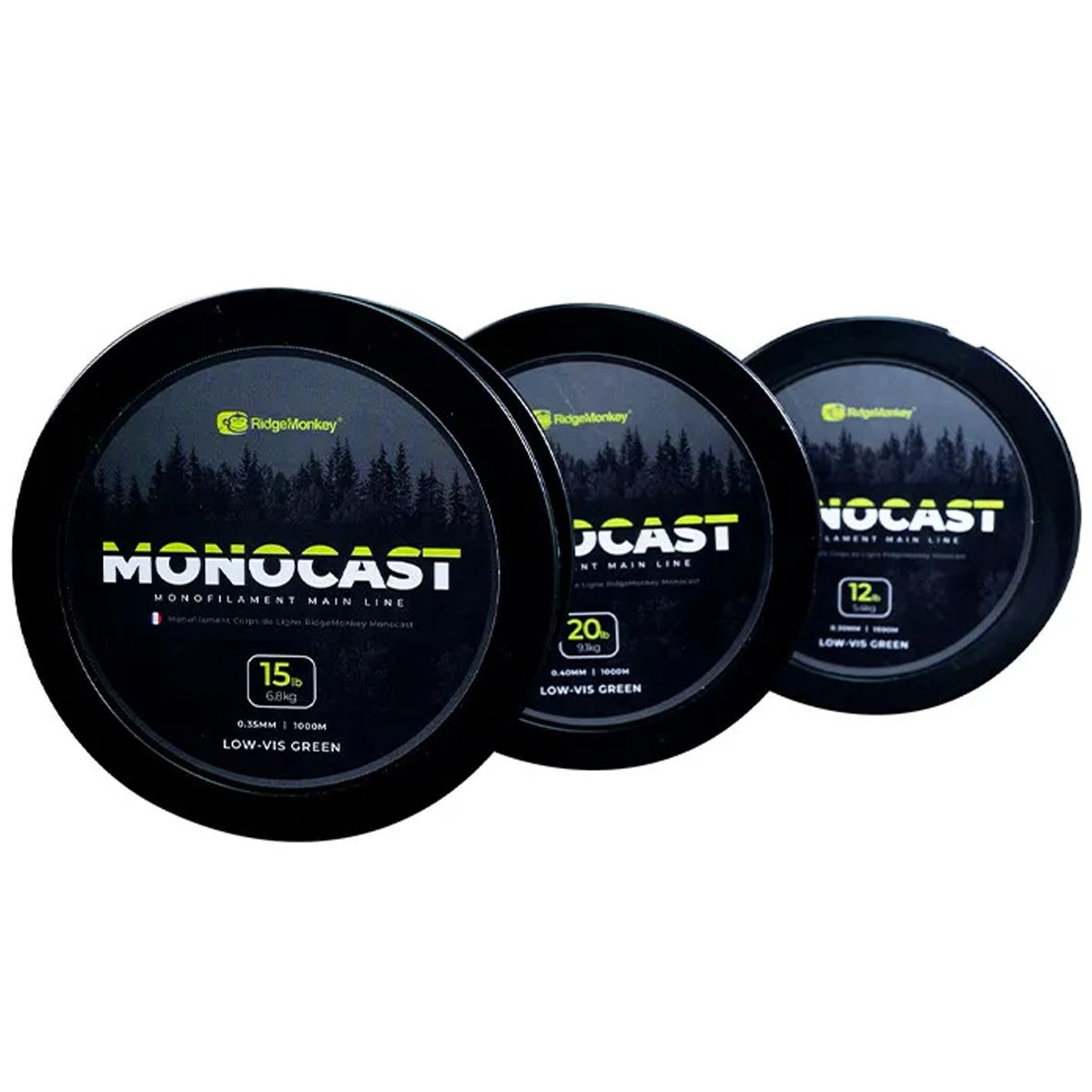 RidgeMonkey MonoCast Mono Green 15lb 0.35mm 1000mtr - Imagen 2