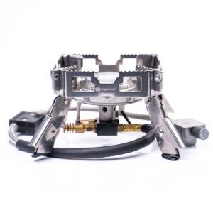 RidgeMonkey Hornillo Pro Mini Esta versión miniaturizada del exitoso Quad Connect Pro mantiene todas las prestaciones esenciales,pero en tamaño mini.