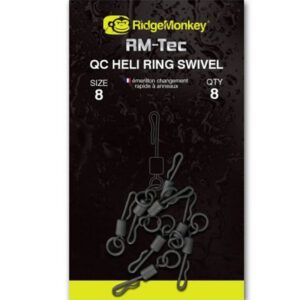 RidgeMonkey RM-Tec QC Heli Ring Swivel Nº 8