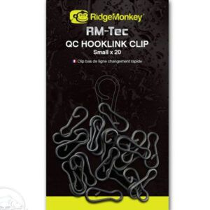RidgeMonkey RM-Tec QC Hooklink Clip-S es un accesorio esencial para los pescadores de carpfishing que valoran la eficiencia y la versatilidad en su equipo.
