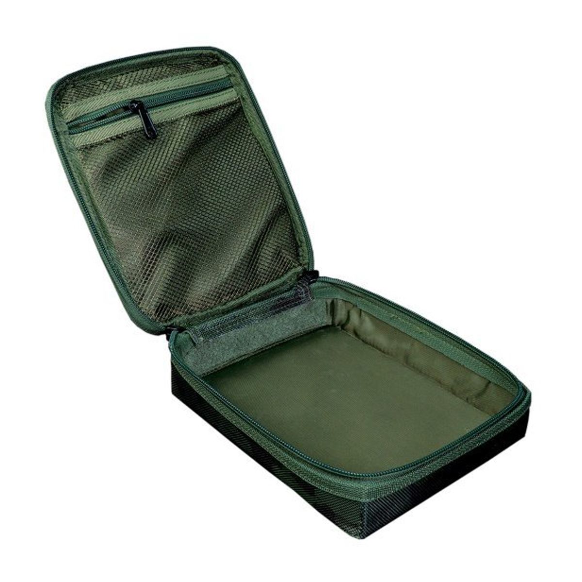 El RidgeMonkey Ruggage Compact Accessory Case 165 ha sido diseñado para mantener los accesorios pequeños de pesca perfectamente ordenados.