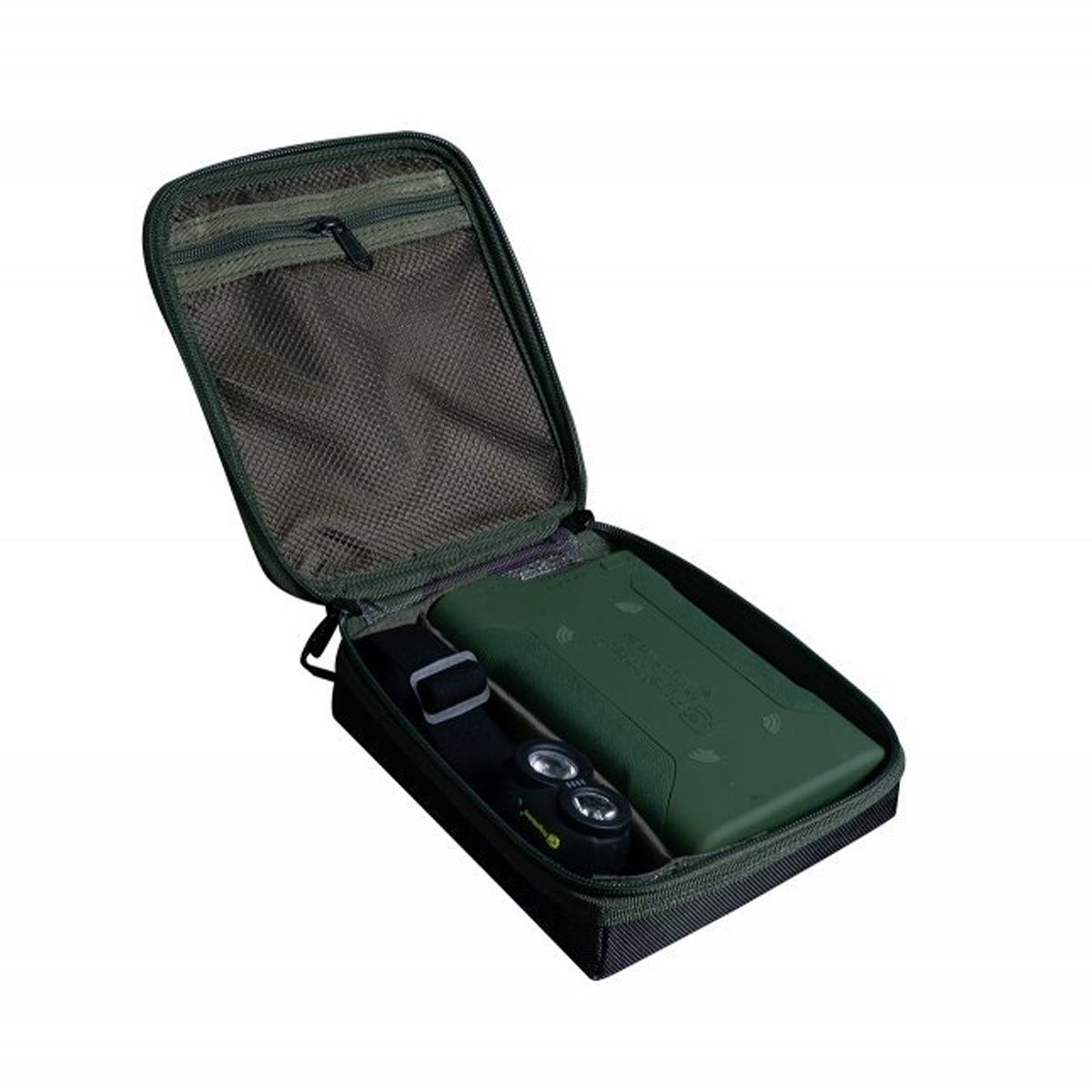 El RidgeMonkey Ruggage Compact Accessory Case 80 ha sido diseñado para mantener los accesorios pequeños de pesca perfectamente ordenados.