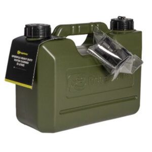 RidgeMonkey SpeedFlo Garrafa 10ltr es un transportador de agua resistente y fiable, ideal para pesca, camping y actividades al aire libre.