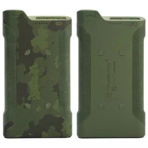 RidgeMonkey PowerBank Wireless 77850mAh Camo es una auténtica central eléctrica portátil diseñada para acompañarte en las sesiones de pesca más largas