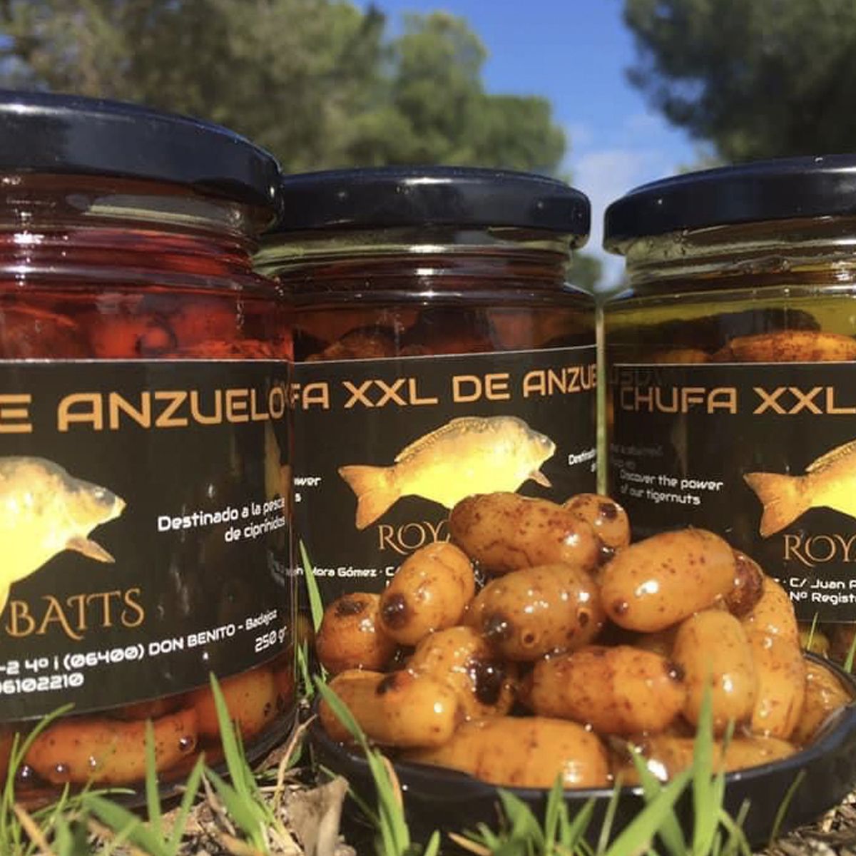 Royal Baits Chufa XXL Aroma Almeja 250ml - Imagen 5