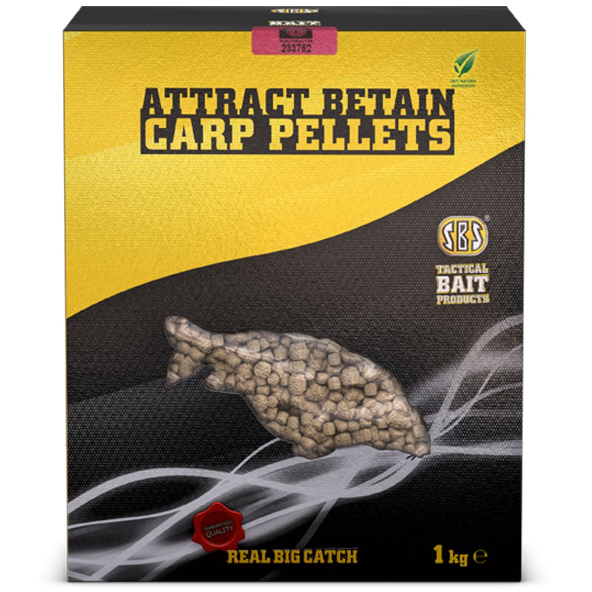 SBS Attract Betain Carp Garlic Pellets 6mm contienen betaína, uno de los pellets de alimentación más importantes y utilizados de SBS
