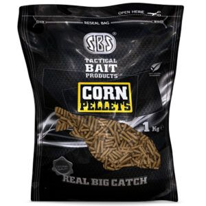 SBS Corn Pellets 3mm Su formulación comparte muchos ingredientes con los Attract Carp Betaine Pellets, lo que asegura un alto poder de atracción
