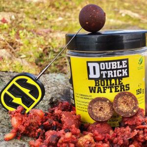 SBS Double Trick Boilies Wafters M1 20mm combinan dos tecnologías en un solo cebo: un núcleo equilibrado y una capa exterior soluble.