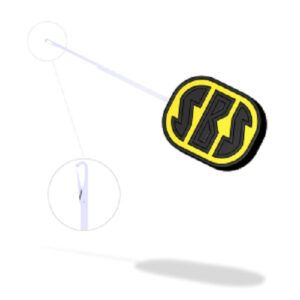 SBS Aguja Fina Con Clip de Seguridad diseñada tanto para empalmar el núcleo de plomo como para usarla como aguja de cebo con cebos más pequeños o blandos.