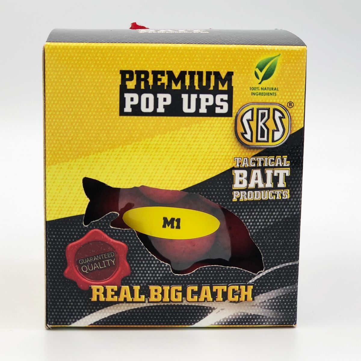SBS Premium Pop-Ups M1 Red 16/18/20mm ofrece potencia especiada, color llamativo y flotación precisa. El cebo ideal para pescadores que buscan atraer.