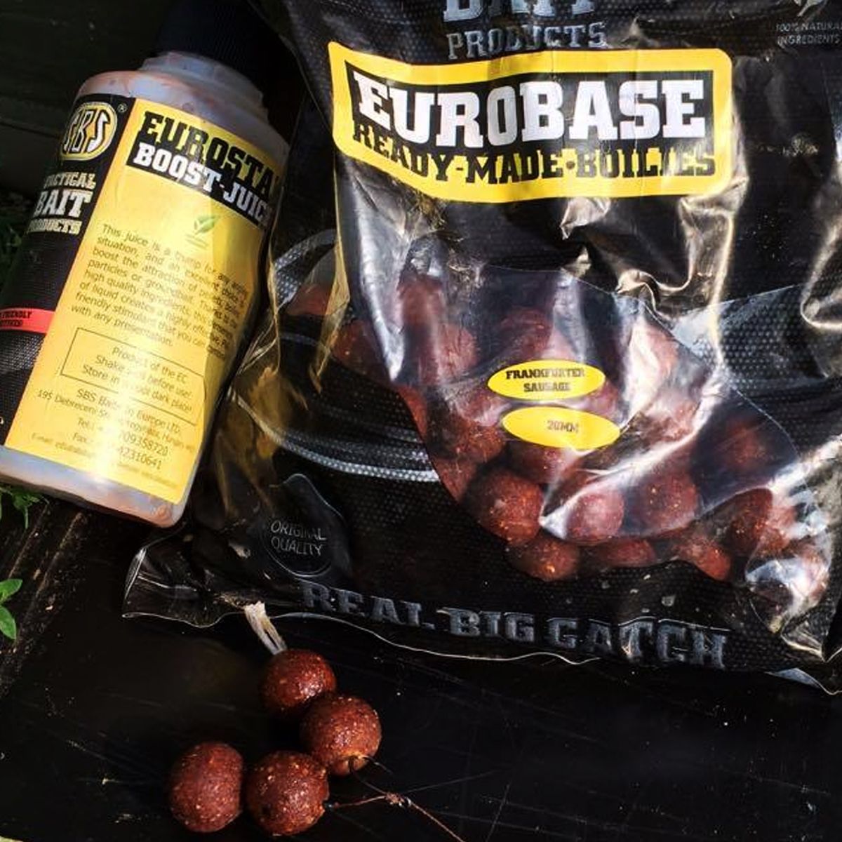 SBS EuroBase Frankfurter Sausage Soluble Boilies 20mm 1kg - Imagen 3