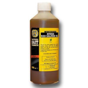 SBS Winterised Omega Red Salmon Oil es uno de los aceites de pescado más efectivos que puedes añadir a tus mezclas de cebo.