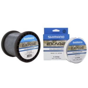 Shimano Mainline Linea Exage 0.305mm es un monofilamento de alta tecnología que combina resistencia, sensibilidad y discreción