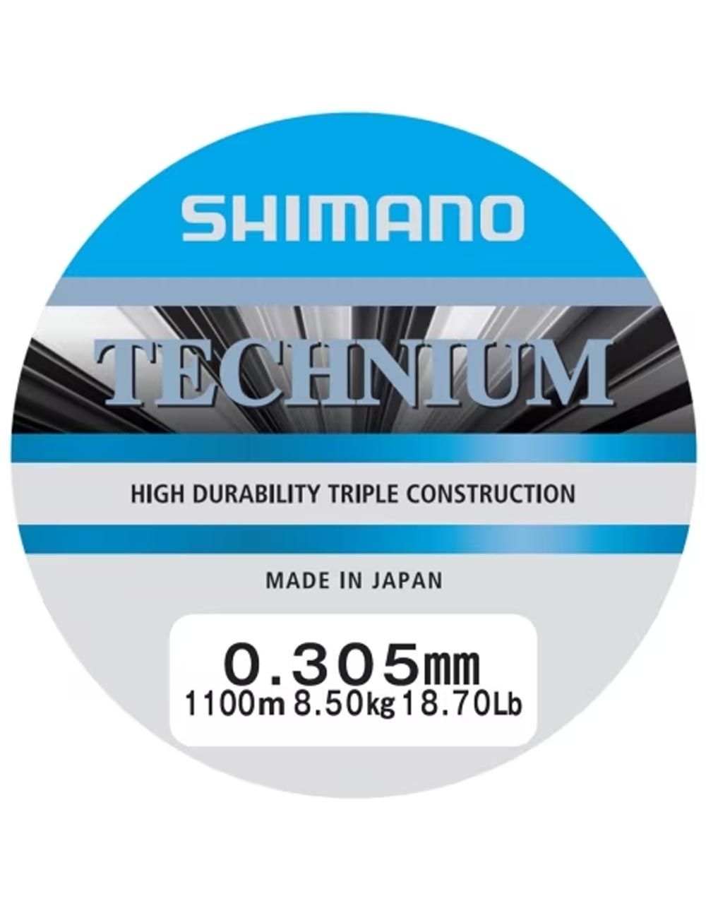 Shimano Mainline Linea Technium 0.305mm 8.5kg 1100m grey - Imagen 2