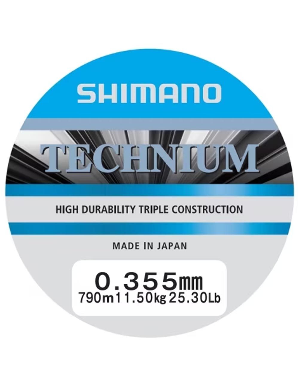 Shimano Mainline Linea Technium 0.355mm 790m grey diseñada para pescadores que buscan equilibrio perfecto entre resistencia, sensibilidad y control.