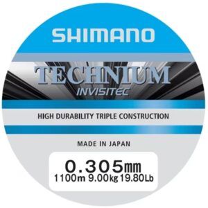 Shimano Mainline Linea Technium Invisitec 1100m 0.305mm grey Este monofilamento de triple capa ha sido diseñado pensando en los más exigentes.