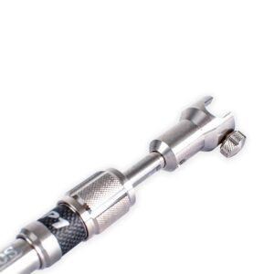 Solar Tackle P1 Pica Anti Torsión 40cm esta pica proporciona un bloqueo completo y evita que tu buzz bar se tuerza, sin importar la fuerza de la picada.