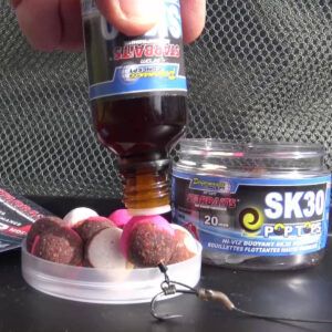 Starbaits SK30 Dropper Intense es un atrayente diseñado para potenciar al máximo la eficacia de tus pop-ups, boilies, hookbaits o líquidos de cebado.