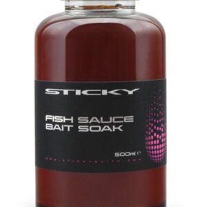 Sticky Baits Fish Sauce Bait Soak un aditivo completamente natural, elaborado a partir de anchoas fermentadas con adición controlada de sal y azúcares.