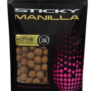 Sticky Baits Manilla Active Shelf Life 12mm este boilie de vida útil controlada ofrece el equilibrio perfecto entre comodidad y efectividad instantánea.