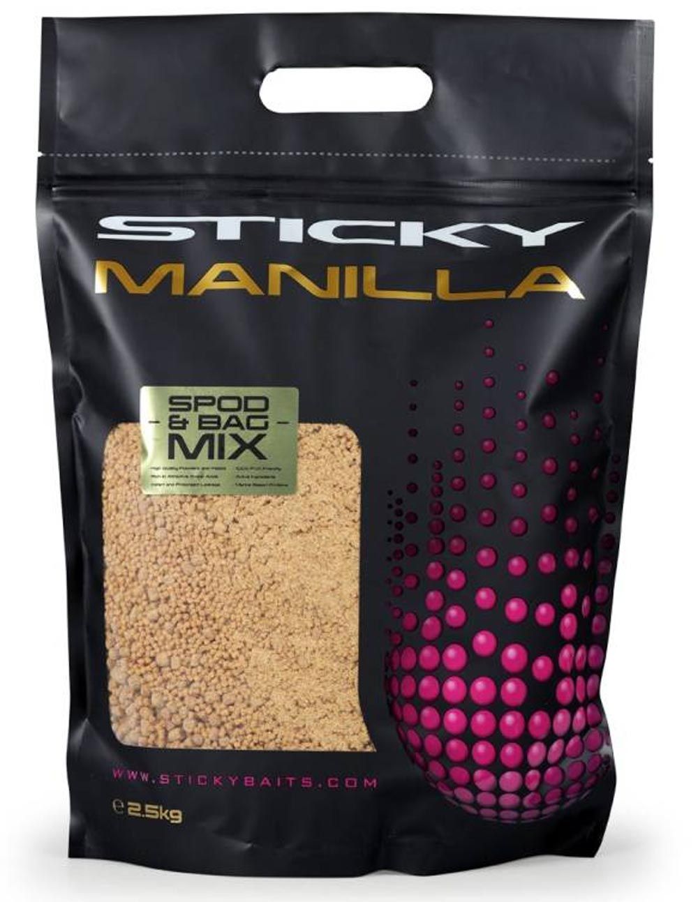 La Sticky Baits Manilla Spod & Bag Mix es una mezcla premium creada para pescadores que buscan versatilidad, nutrición y un poder de atracción constante.