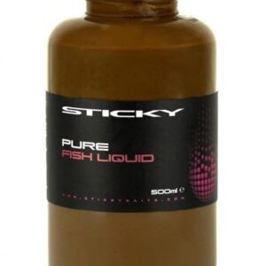 El Sticky Baits Pure Fish Liquid 500ml hidrolizado marino de alta calidad, una combinación exclusiva de atún fresco y pescado rico en pelágicos.