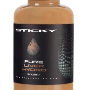 Sticky Baits Pure Liver Hydro es un alimento líquido de alta calidad, predigerido y cargado de aminoácidos naturales, genera una respuesta instantánea.