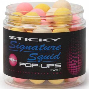 Sticky Baits Signature Pop Up Squid 16mm representan una evolución en el diseño de cebos flotantes para carpfishing técnico y de alto rendimiento.