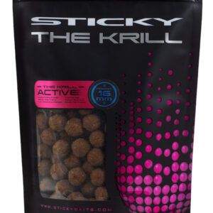 Sticky Baits The Krill Active Shelf Life 12mm empieza a trabajar nada más tocar el agua. Esto lo hace ideal para sesiones de pesca corta y aguas frías.