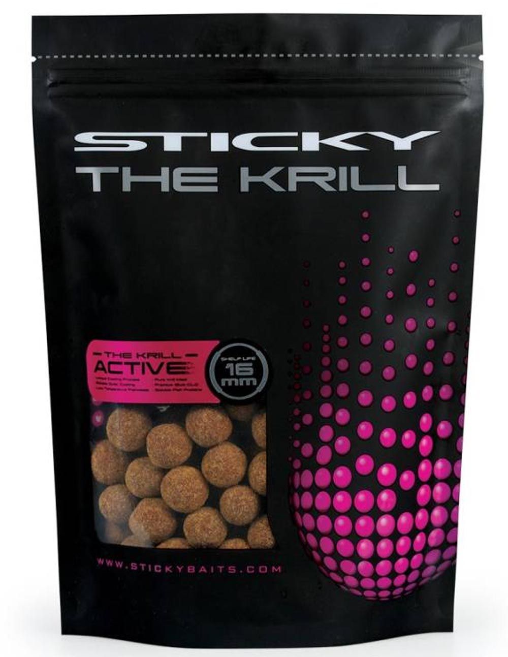 Sticky Baits The Krill Active Shelflife 12mm combinando innovación técnica con ingredientes naturales que desencadenan respuestas inmediatas.