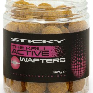Los Sticky Baits The Krill Active Wafters 20mm cebos de anzuelo equilibrados para ofrecer una presentación natural, irresistible y de larga duración.