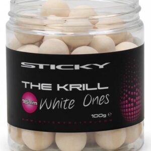 Los Sticky Baits The Krill White Ones Pop Up 14mm tienen una ventaja táctica clave: una combinación de visibilidad extrema y un alto nivel de atracción