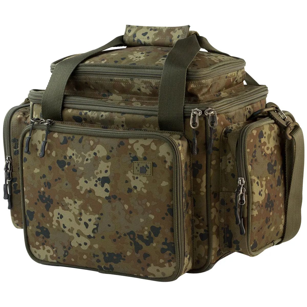 La Thinking Anglers Macuto Camfleck Carryalles diseñada para los pescadores que buscan organización, resistencia y facilidad de transporte.