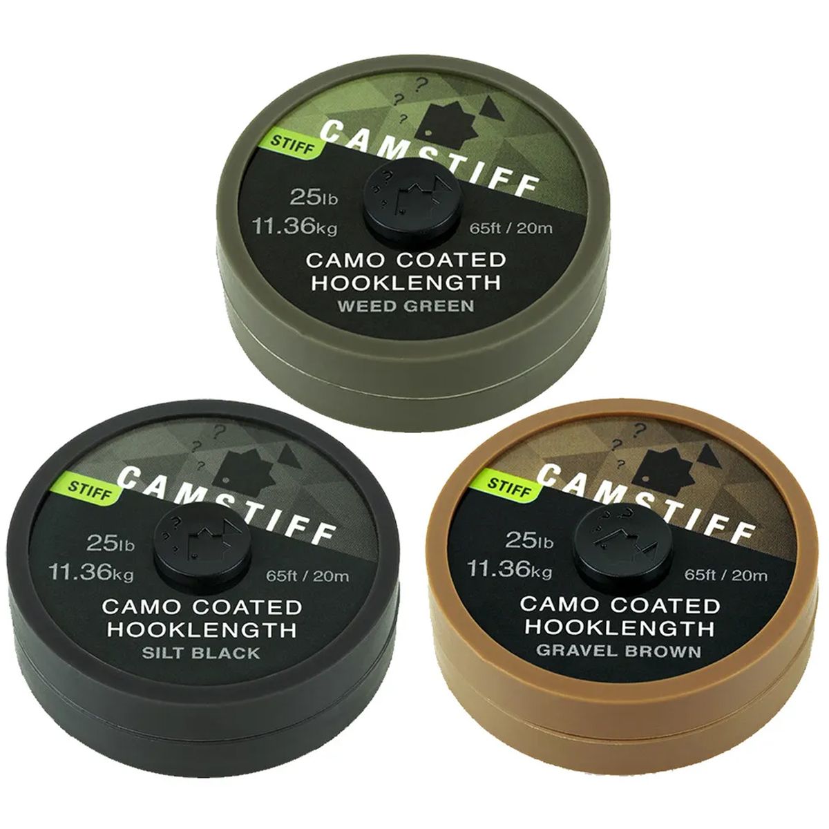 Thinking Anglers Camstiff Hooklength Camo Gravel Brown 25lb - Imagen 2