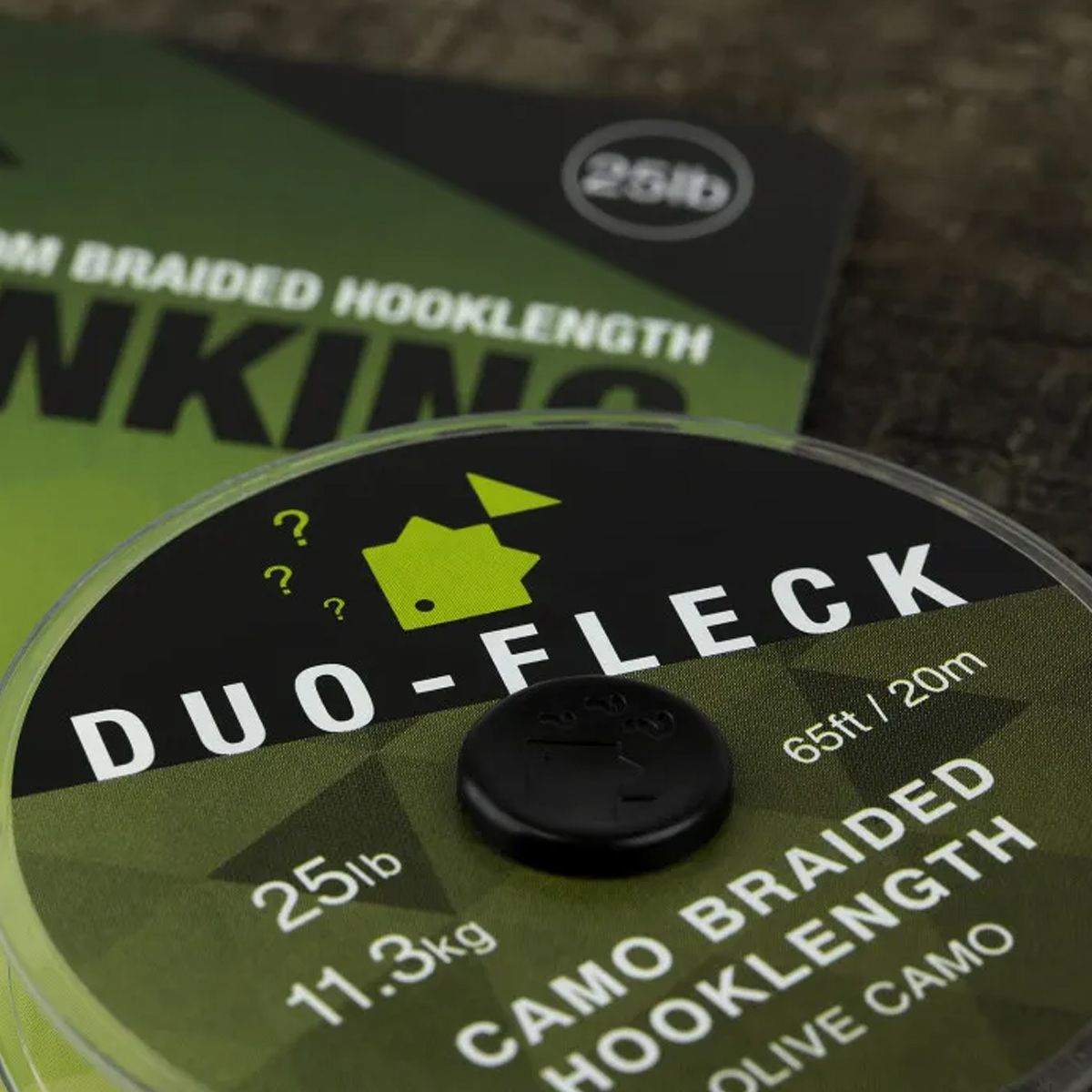 El Thinking Anglers Duo Fleck Camo Braided Hooklength 25lb es un bajo trenzado de camuflaje diseñado para pescadores que buscan máxima naturalidad.