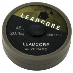 El Thinking Anglers Leadcore Leader Olive Camo 45lb es un material líder de alta resistencia diseñado para ofrecer máxima discreción y seguridad.