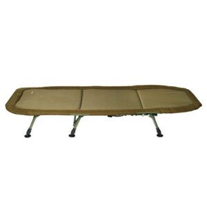 Trakker Bed Chair RLX Flat-6 es una cama de carpfishing diseñada para quienes buscan un descanso reparador sin renunciar a la practicidad y la ligereza.