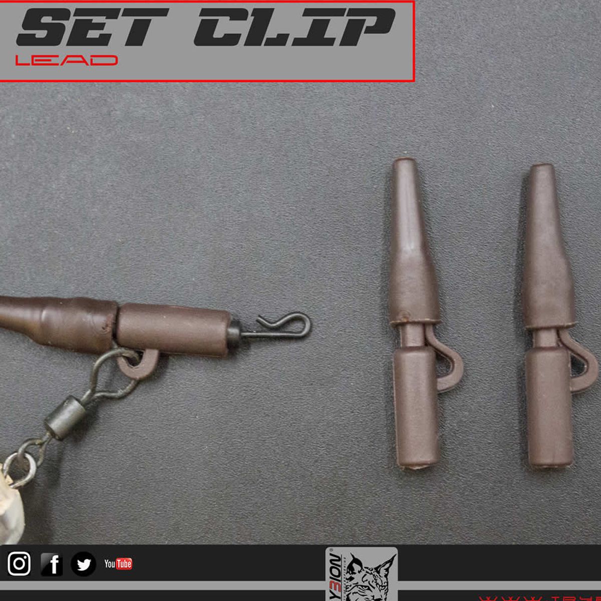 Trybion Lead Clip & Tail Rubber Verde - Imagen 2