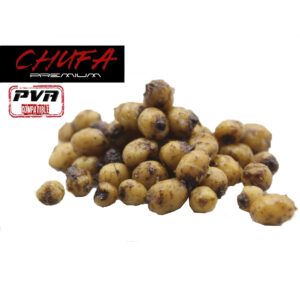 La Trybion Chufa Cocida es un cebo natural de máxima calidad, especialmente diseñado para la pesca de carpas y otros ciprínidos.