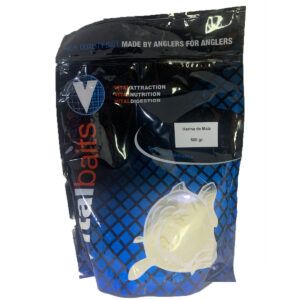 Vitalbaits Harina De Maiz es un ingrediente esencial en la elaboración de boilies y engodos para carpfishing con alto contenido energético.