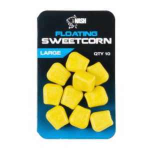 Los Nash Floating Sweetcorn Large son hookbaits flotantes de maíz dulce de plástico diseñados para maximizar la efectividad en tus jornadas de carpfishing. Su vistoso color y tamaño los convierten en un recurso imprescindible para atraer carpas y mejorar la presentación de tu montaje.