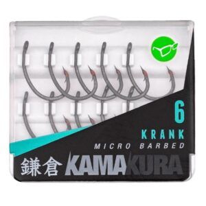 El Korda Kamakura Krank Nº6 Micro Barbed representa el máximo nivel de precisión en el diseño de anzuelos para carpfishing moderno.