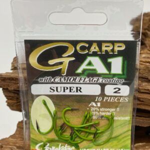GamaKatsu Anzuelos A1 G-Carp Super Hooks Camou Verde Size 2